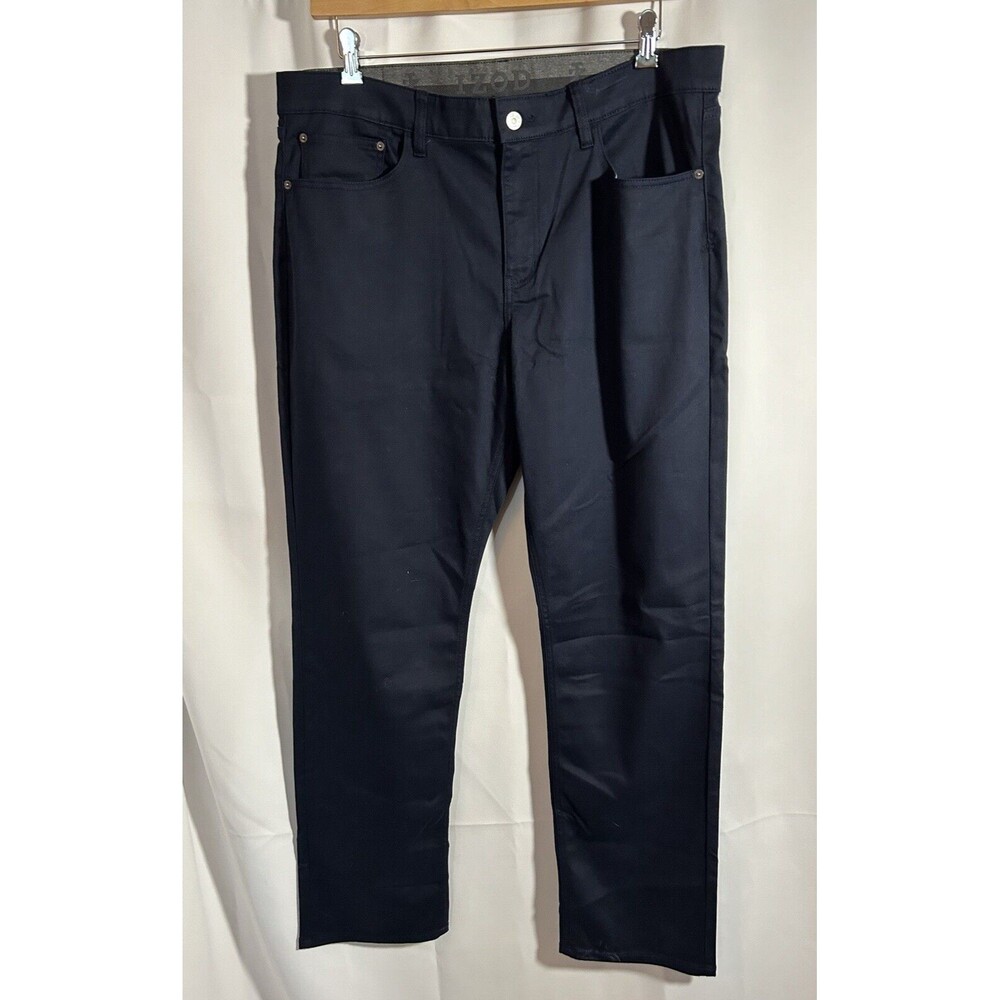 NWT Men’s IZOD Navy Blue Advantage Performance Stretch Fit Jeans 38x34